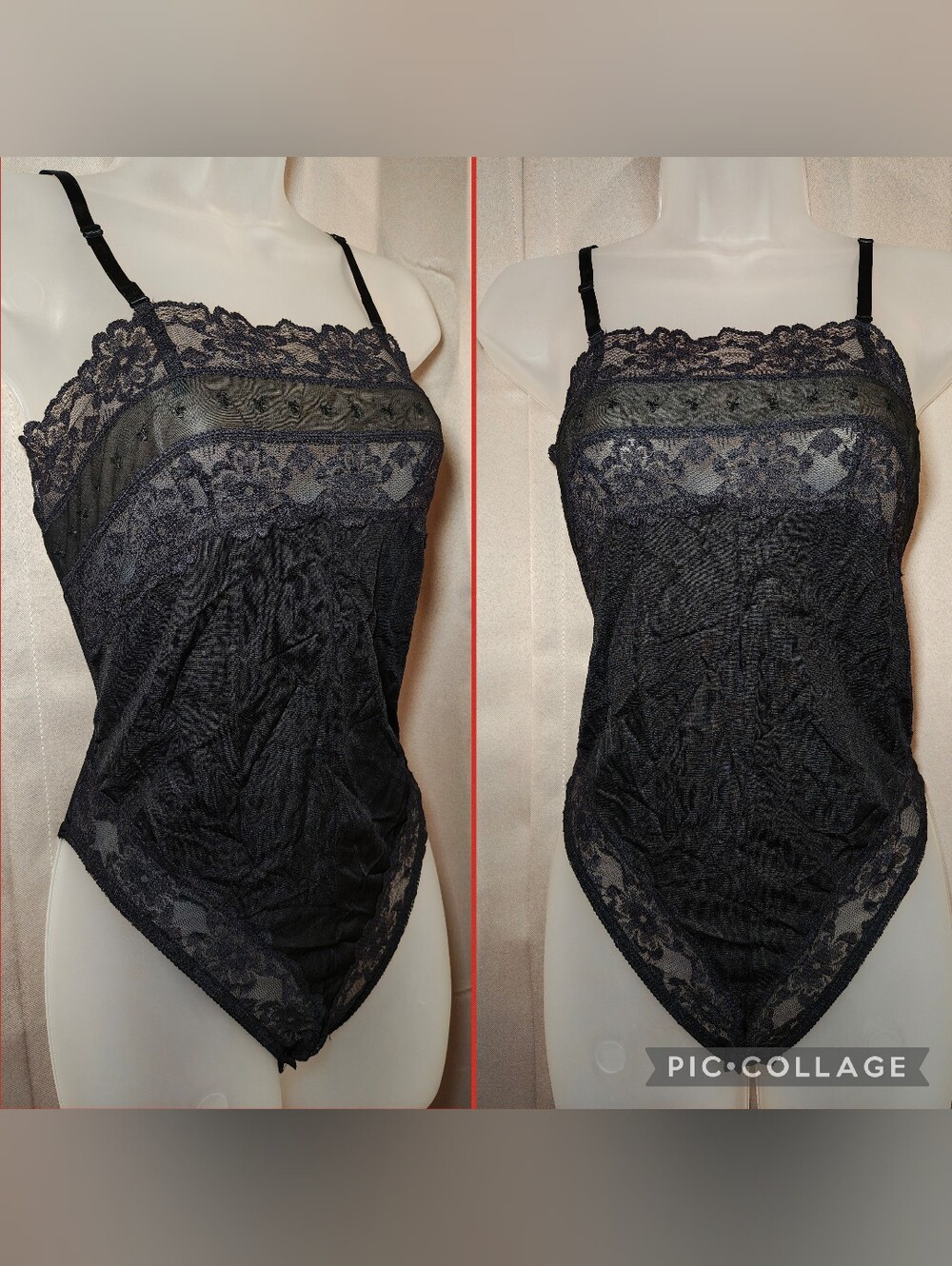 🖤🔥VINTAGE 70s/80s MISS DIVA STEAMPUNK BLACK LACE PLISSÉ TEDDY BODYSUIT🔥🖤